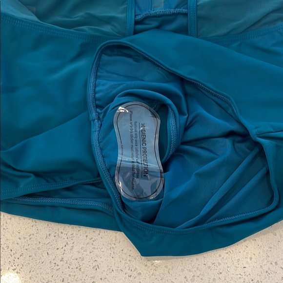 Tempt Me Teal One-Piece Swimsuit With Sheer Back Size 18W NWT - Picture 7 of 11